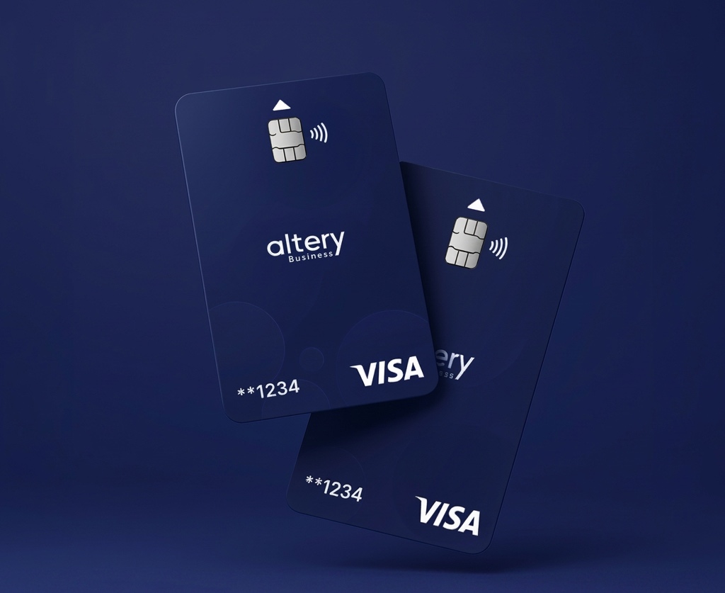 Altery Business virtual and physical Visa cards